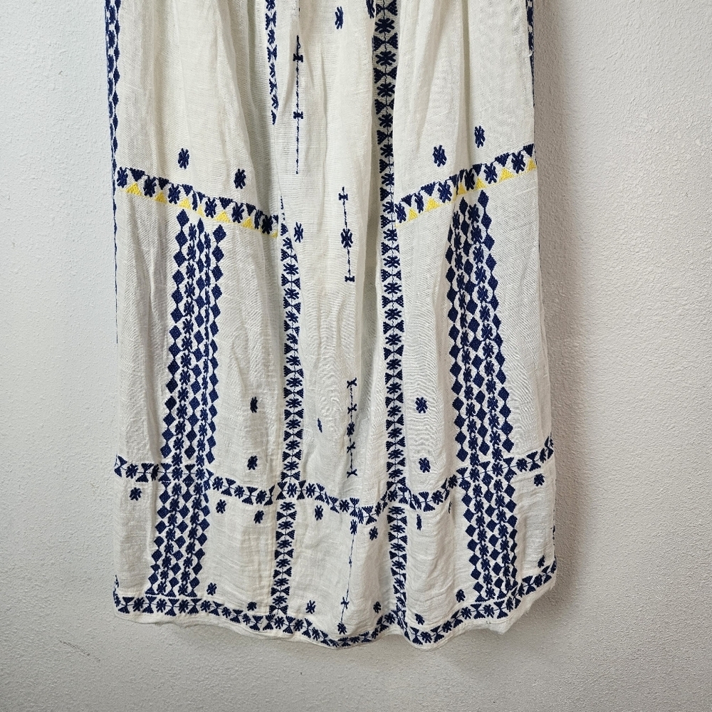 Free People Wild Romance Embroidered Dress in Ivory Size Small - Picture 6 of 12